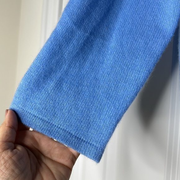 360 Cashmere light blue Oversized Cashmere Sweater SzXS - Picture 4 of 6